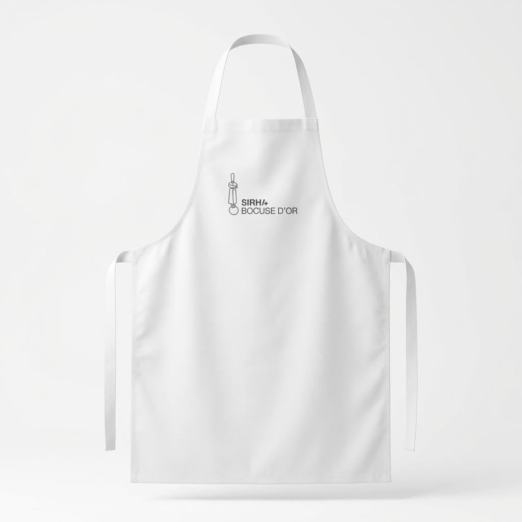 Tablier à Bavette Blanc